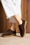 Mokka Brown Suede Genuine Leather Orthopedic Loafer - 4