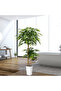 150cm Artificial Bamboo Tree with White Planter, Fake Tree for Office Home Garden Decor - 6