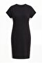 Women's Plus Size Extra Comfortable Fit Black Dress with White Line Trim - 7