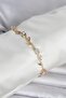 Brass Gold Color Flower Ivy Model Women's Bracelet