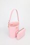 Women's Sakura Pink Wallet Detailed Bucket Model Hand and Shoulder Bag Molina - 6