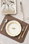 Majestic 6-Piece Porcelain Serving Plate 25 cm Special Design Premium Serving Set - 3