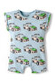 Knit Half Sleeves Racing Printed Rompers (Pack of 3) - Multicolor - 7