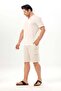 Men's Şile Bezi Summer V-Neck Short Sleeve Undershirt Cream Krm - 6