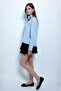 Striped Scarf Shirt Blue - 3