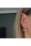 Xuping Zircon Stone 3-Piece Lookalike Dangling Heart Earrings - 4