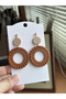 "Knitting of Hestia" – Wicker-Look 3D Print Geometric Earrings