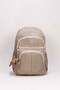 4-Compartment Luxury Crinkle Waterproof Fabric High School and Middle School Backpack + Monkey Keychain Gift