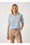 Polo Collar Soft Textured Knitwear Blouse Ss26Bz0146 - 7