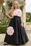 Elegant Flower Applique Tulle Ball Gown Evening Dress for Girls - Graduation Wedding Ceremony 8-9-10-11-12-13-14-15 Years Old 36049Pr