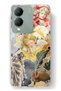 Vivo Y17S Compatible Angel and Sculpture Collage Pattern Transparent Phone Case