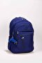 5-Compartment Luxury Crinkle Waterproof Fabric High School and Middle School Backpack + Monkey Keychain Gift