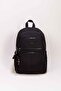 4-Compartment Luxury Crinkle Waterproof Fabric High School and Middle School Backpack + Monkey Keychain Gift - 2