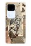 Vivo V30 Compatible Vintage Skeleton and Butterfly Pattern Transparent Phone Case