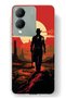 Vivo Y17S Compatible Cowboy Sunset Pattern Transparent Phone Case