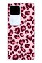 Vivo V30 Compatible Pink Leopard Pattern Transparent Phone Case