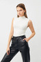 Women's 5-Piece Economical Sleeveless Blouse Set White Bitter Coffee Gray Navy Blue Burgundy - 2