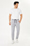 Men's Cotton Zippered Pocket Sweatpants Gray M. 5431-g - 2