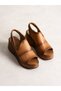 Portis Tan Genuine Leather Women's Sandals - 4