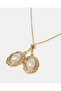 Women Gold Necklace Set with Earrings - 2