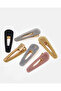 Women Multicolour Metal Hair Clip 6 Piece Set - 3