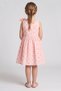 Girl's Brode Fabric Floral Motif Dress - 3