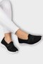 Breathable Anatomical Sole Cross Elastic Women's Ballerinas Black - White - 7