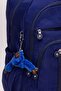 5-Compartment Luxury Crinkle Waterproof Fabric High School and Middle School Backpack + Monkey Keychain Gift - 3