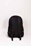 4-Compartment Luxury Crinkle Waterproof Fabric High School and Middle School Backpack + Monkey Keychain Gift - 5