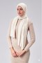 Women's Hijab Luxury Combed Cotton Shawl – Non-Slip, Soft, All-Season Use Shawl Brown - 2