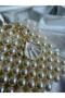 Handmade Pearl Beaded Women's Bag – Stylish Evening Dress Bag with Seashell Keychain Gift and Ribbon Detail - 5