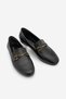 Women's Loafer Moccasin Buckle Classic Casual Shoes Tavelo Black - 5
