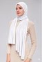 Women's Hijab Luxury Combed Cotton Shawl – Non-Slip, Soft, All-Season Use Shawl Brown - 4