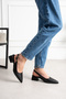 5cm Women's Heeled Shoes Skin Black - 5