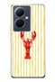 Vivo V29 Lite 5g Compatible Lobster Patterned Transparent Phone Case
