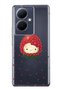 Vivo V29 Lite 5g Compatible Strawberry Hello Kitty Patterned Transparent Phone Case