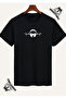 Music Special Design Printed Black T-Shirt