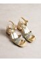 Marci̇ Gold Heeled Women's Shoes - 4