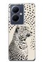 Vivo V29 Lite 5g Compatible Leopard Pattern Transparent Phone Case