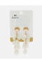 Women Gold Embellished Earrings