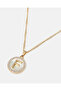 Women Gold Letter F Necklace Set - 2