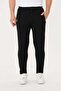 Men's Cotton Zippered Pocket Sweatpants Black 5431-S