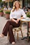 Plus Size Slimming Lycra Spanish Leg Women's Trousers - 2