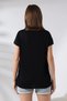 Women's T-Shirt - Loose Fit V-Neck Short Sleeve T-Shirt - 5