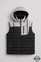 Zra model new season detachable hooded stand collar water and cold proof inflatable vest - 4