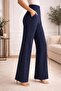 Lycra Knitted Trousers with Pipe Leg Pockets, Original Pattern, Domestic Production