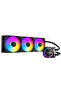 Skeleton 360 Argb 360mm Aio Liquid Cooler 3X120Mm Pwm Argb Fan Intel Amd Compatible Black