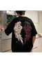 -Unisex Oversize Angel Wings Print T-Shirt – 100% Cotton Soft Textured Fabric