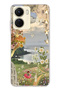 Vivo Y16 Compatible Dream Garden Patterned Transparent Phone Case
