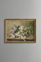 White Daisies and Lilacs - Vintage Patterned Frame - Slim Model